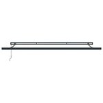 vidaXL Auvent rétractable anthracite et blanc 4x3 m tissu et aluminium