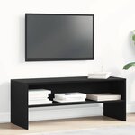 vidaXL Meuble TV chêne noir 100x40x40 cm bois d'ingénierie