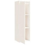 vidaXL Armoire murale Blanc 30x30x100 cm Bois de pin massif