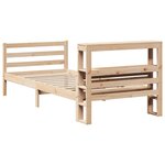 vidaXL Cadre de lit avec tête de lit 90x200 cm bois de pin massif