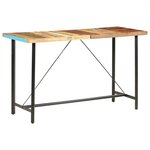 vidaXL Table de bar 180x70x107 cm Bois de récupération solide
