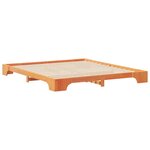 vidaXL Cadre de lit Marron 200 x 220 cm Pin massif