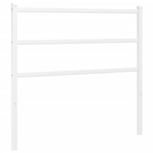 vidaXL Tête de lit métal blanc 100 cm
