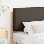vidaXL Tête de lit capitonnée Gris Naturel et Clair 75 cm Pin massif