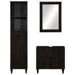 vidaXL Ensemble de meubles de salle de bain 3 Pièces bois manguier massif