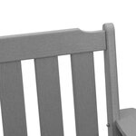 Chaises de Salle à Manger de Jardin vidaXL 6 Pièces Gris clair 65.5x55.5x88 cm HDPE