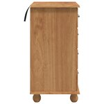 vidaXL Commode 'ASKIM'Marron 45 8x40x79 cm Bois massif Pin