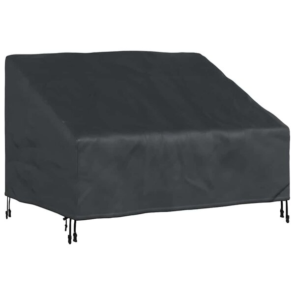 vidaXL Housse de banc de jardin Noir 130 x 95 x 40 / 80 cm Tissu 420D