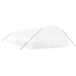 vidaXL Serre avec cadre en acier blanc 96 m² 16x6x2 85 m