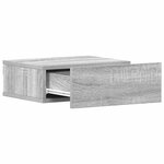 vidaXL Tables de chevet flottantes 2 Pièces Sonoma gris 40x30x15 cm