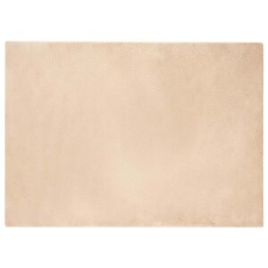 vidaXL Tapis en Fourrure Synthétique de Lapin Beige 200 x 280 cm