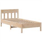 vidaXL Cadre de lit sans matelas 90x190 cm bois de pin massif