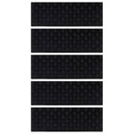 vidaXL Marches d'escalier 5 Pièces 25x75 cm caoutchouc