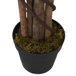 vidaXL Ficus lyrata artificiel 232 feuilles 180 cm vert