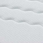 vidaXL Matelas 2 Pièces Blanc  Gris 60 x 200 cm Tissu tricoté