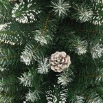 vidaXL Sapin de Noël artificiel mince avec support 150 cm PVC