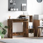 vidaXL Bureau Chêne fumé 106 x 40 x 88.5 cm Bois d'ingénierie