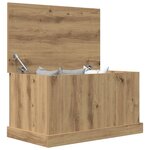vidaXL Boîtes de rangement chêne artisanal 70x40x38 cm bois ingénierie