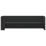 vidaXL Étagère murale noir 100x35x30 5 cm bois d'ingénierie