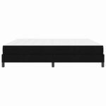 vidaXL Lit à ressorts avec matelas Noir 200 x 200 cm tissu