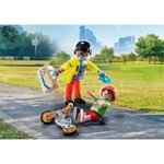 PLAYMOBIL 71245 - City Life Secouriste avec blessé