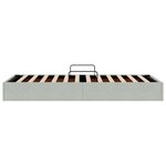 vidaXL Cadre de lit ottoman Gris clair 100 x 200 cm Velours