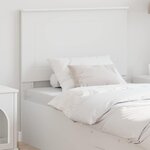vidaXL Tête de lit Blanc 80 cm Bois d'ingénierie