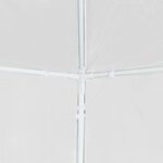 vidaXL Tente de réception 3 x 6 m Blanc