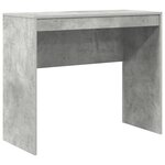 vidaXL Bureau d'écriture Béton gris MDF 90 x 40 x 76 cm Moderne Bureau