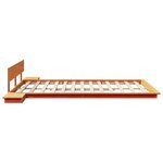 vidaXL Cadre de lit Marron 150 x 200 cm bois