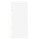 vidaXL Buffet avec lumières LED Blanc 80x35x75 cm