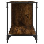 vidaXL Meuble TV chêne fumé 203x37x50 cm bois d'ingénierie