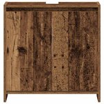vidaXL Armoire lavabo de salle de bain vieux bois 60x33x60 cm