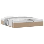 vidaXL Cadre de lit ottoman sans matelas cappuccino 160x200 cm