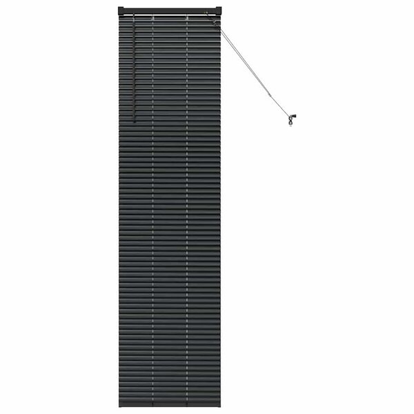 vidaXL Store de Fenêtre avec des rideaux Autre Noir 80 x 130 cm Aluminium