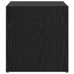 vidaXL Ensemble meuble TV Montage mural 4 Pièces Noir 37 x 35 x 37 5 cm