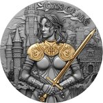 Pièce de monnaie en Argent 5 Dollars g 62.2 (2 oz) Millésime 2024 Legendary Warriors JOAN OF ARC (PRÉCOMMANDE)