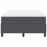 vidaXL Lit à ressorts Gris foncé et blanc 193 x 120 x 60 cm