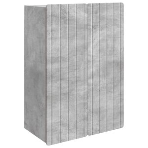 vidaXL Armoire Murale Gris béton 66 x 34 5 x 92 cm Bois d'ingénierie