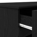 Bureau vidaXL Noir Chêne 140x49x76 cm Bois d'ingénierie