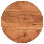 vidaXL Dessus de table Ø60x2 5 cm rond bois massif d'acacia