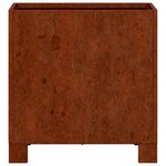 vidaXL Jardinière avec pieds Rouillé 30x30x30 cm Acier corten