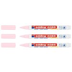 Marqueur Craie Liquide 4085 Rose Pastel Pointe Ronde 1-2 mm x 3 EDDING