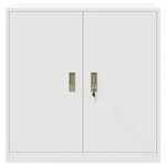 vidaXL Armoire de rangement Blanc 90 x 40 x 90 cm Acier