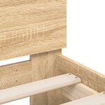 vidaXL Cadre de lit sans matelas avec tête de lit 90x200 cm