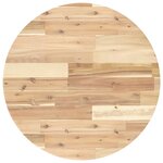 vidaXL Dessus de table rond Ø60x2 cm bois massif d'acacia