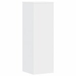 vidaXL Supports pour plantes 2 Pièces blanc 33x33x100cm bois d'ingénierie