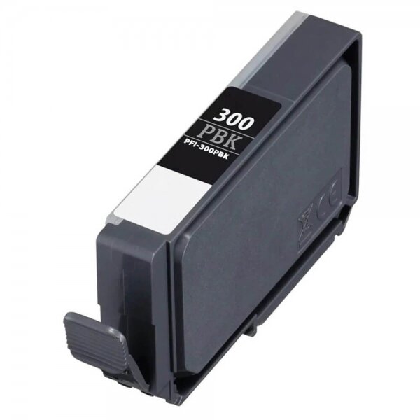 Cartouche compatible Canon PFI300 photo noir - Remplace 4193C001/PFI300PBK