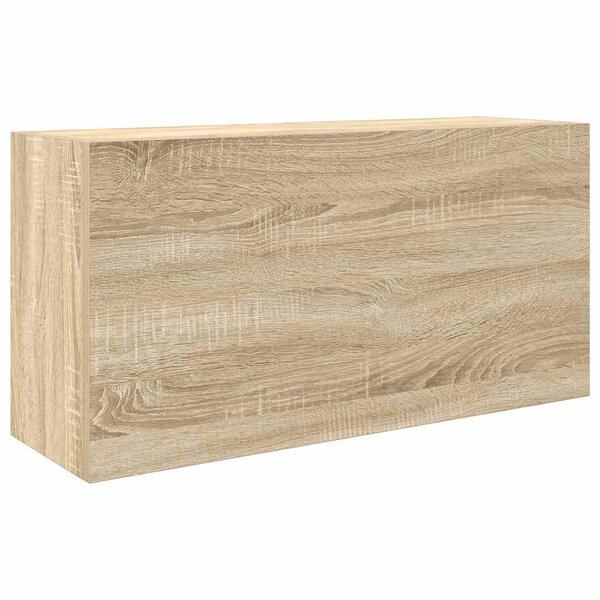 vidaXL Armoire murale de bain chêne sonoma 80x25x40 cm bois ingénierie