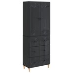 vidaXL Ensemble de Meubles 2 Pièces 66 x 34 5 x 90 cm Bois d'ingénierie